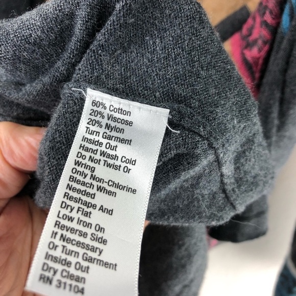 Chip & Pepper Aztec Western Cardigan Sweater Sz S/M Casual Long Cotton Blend - Picture 7 of 9